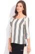 Van Heusen Casual 3/4 Sleeve Striped Women's Top